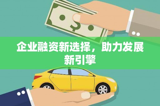 资阳企业融资新选择，助力发展新引擎