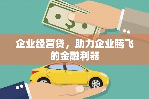 资阳企业经营贷，助力企业腾飞的金融利器