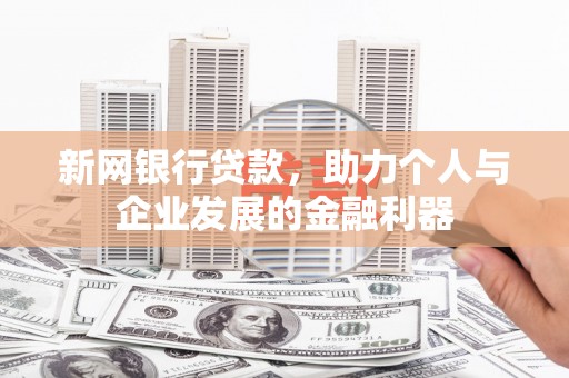 资阳新网银行贷款，助力个人与企业发展的金融利器