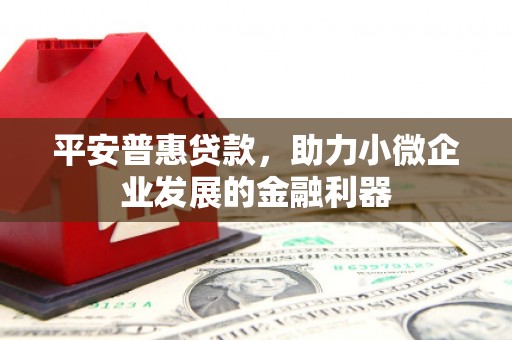 资阳平安普惠贷款，助力小微企业发展的金融利器