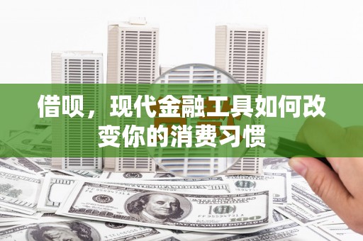 资阳借呗，现代金融工具如何改变你的消费习惯
