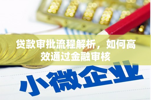资阳贷款审批流程解析，如何高效通过金融审核