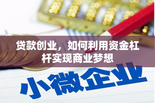资阳贷款创业，如何利用资金杠杆实现商业梦想