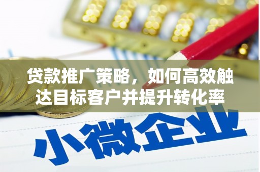 资阳贷款推广策略，如何高效触达目标客户并提升转化率