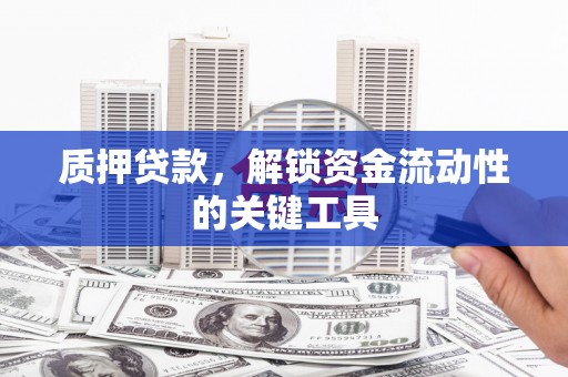 资阳质押贷款，解锁资金流动性的关键工具